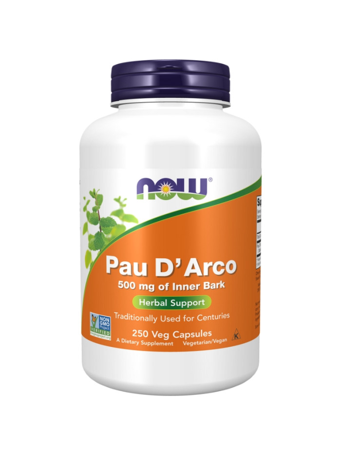 NOW FOODS Pau D'Arco 500 mg 250 vcaps w sklepie Pakuj ZDROWIE Gdańsk Wrzeszcz