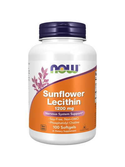 NOW FOODS Sunflower Lecithin 1200 mg Softgels 100 caps w sklepie Pakuj ZDROWIE Gdańsk Wrzeszcz