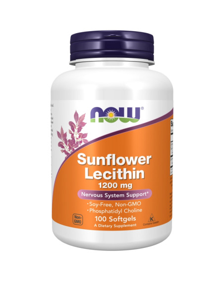 NOW FOODS Sunflower Lecithin 1200 mg Softgels 100 caps w sklepie Pakuj ZDROWIE Gdańsk Wrzeszcz