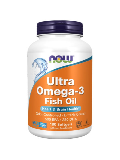 NOW FOODS Ultra Omega 3 Fish Oil Softgels 180 caps w sklepie Pakuj ZDROWIE Gdańsk Wrzeszcz