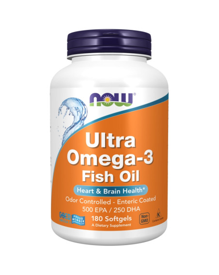 NOW FOODS Ultra Omega 3 Fish Oil Softgels 180 caps w sklepie Pakuj ZDROWIE Gdańsk Wrzeszcz