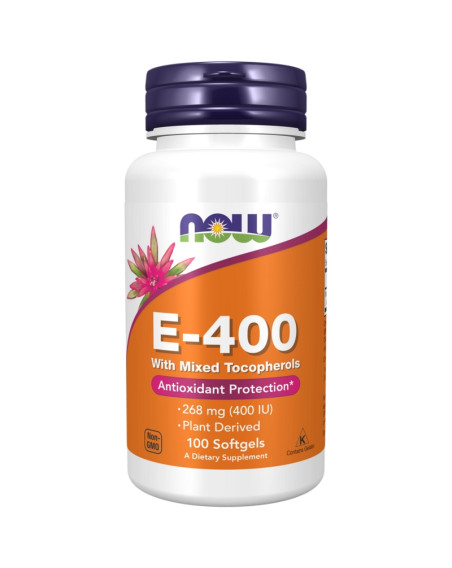 NOW Foods Vitamin E-400 Softgels 100caps w sklepie Pakuj ZDROWIE Gdańsk Wrzeszcz