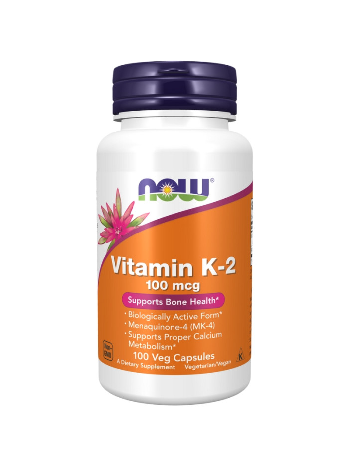 NOW Foods Vitamin K-2 100 mcg 100 vcaps w sklepie Pakuj ZDROWIE Gdańsk Wrzeszcz