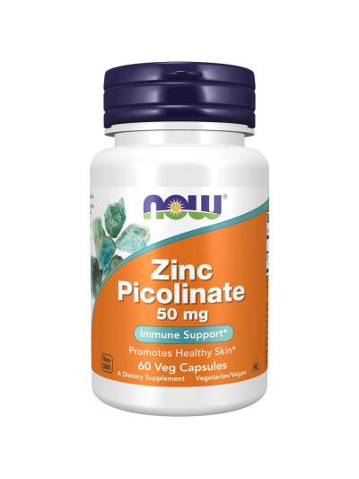 NOW Foods Zinc Picolinate 50 mg 60 vcaps w sklepie Pakuj ZDROWIE Gdańsk Wrzeszcz