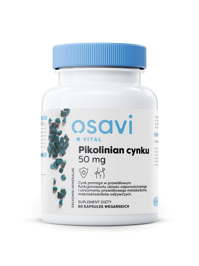 OSAVI Pikolinian cynku 50 mg 60 vcaps w sklepie Pakuj ZDROWIE Gdańsk Wrzeszcz