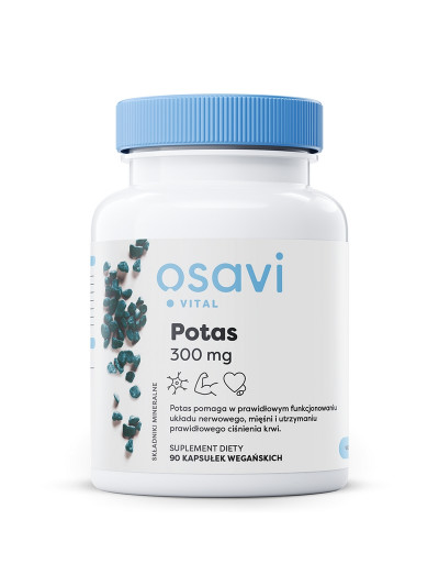 OSAVI Potas 300 mg 90 vcaps w sklepie Pakuj ZDROWIE Gdańsk Wrzeszcz