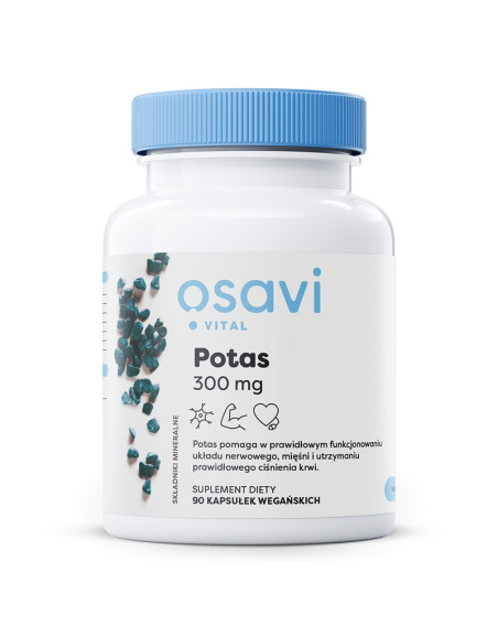 OSAVI Potas 300 mg 90 vcaps w sklepie Pakuj ZDROWIE Gdańsk Wrzeszcz