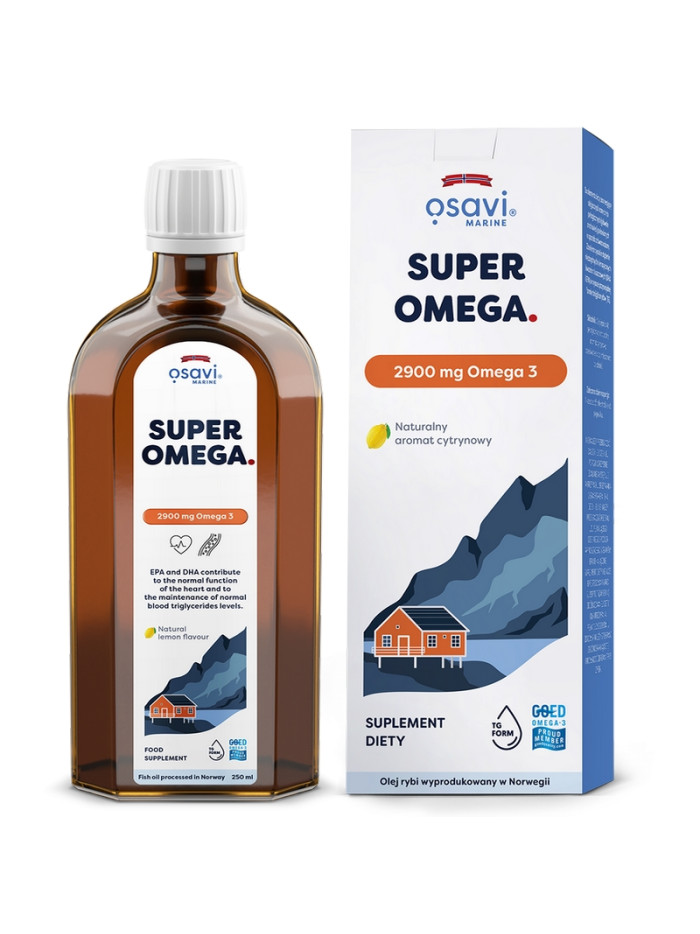 OSAVI Marine Super Omega 2900 mg 250 ml cytryna w sklepie Pakuj ZDROWIE Gdańsk Wrzeszcz