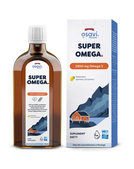 OSAVI Marine Super Omega 2900 mg 250 ml cytryna w sklepie Pakuj ZDROWIE Gdańsk Wrzeszcz