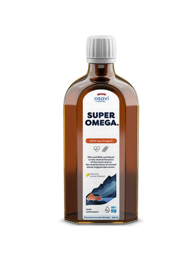 Butelka OSAVI Marine Super Omega 2900 mg 250 ml cytryna w sklepie Pakuj ZDROWIE Gdańsk Wrzeszcz