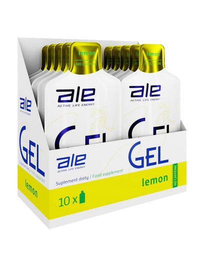 Żele Energetyczne ALE Active Energy Gel BOX 10x 55,5 g lemon w sklepie Pakuj ZDROWIE Gdańsk Wrzeszcz