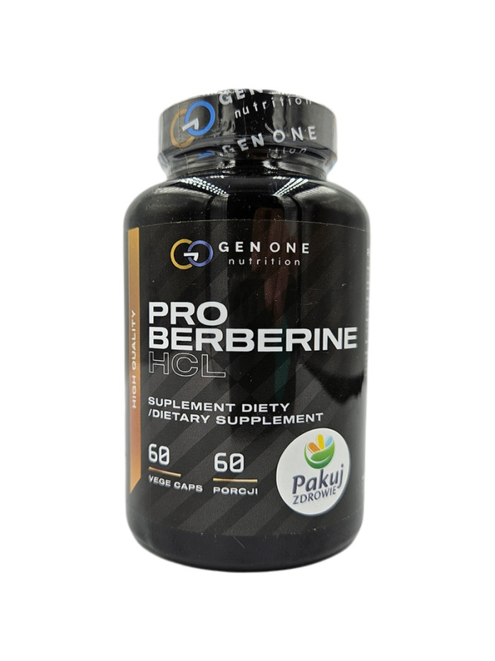 GEN ONE Pro Berberine HCL 60 vcaps w sklepie Pakuj ZDROWIE Gdańsk Wrzeszcz