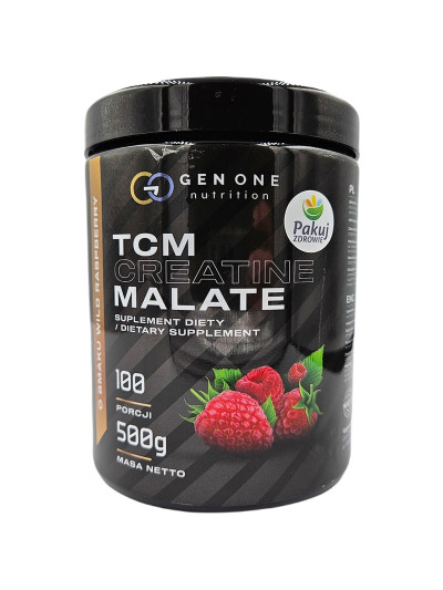 GEN ONE TCM Creatine Malate 500 g malina w sklepie Pakuj ZDROWIE Gdańsk Wrzeszcz