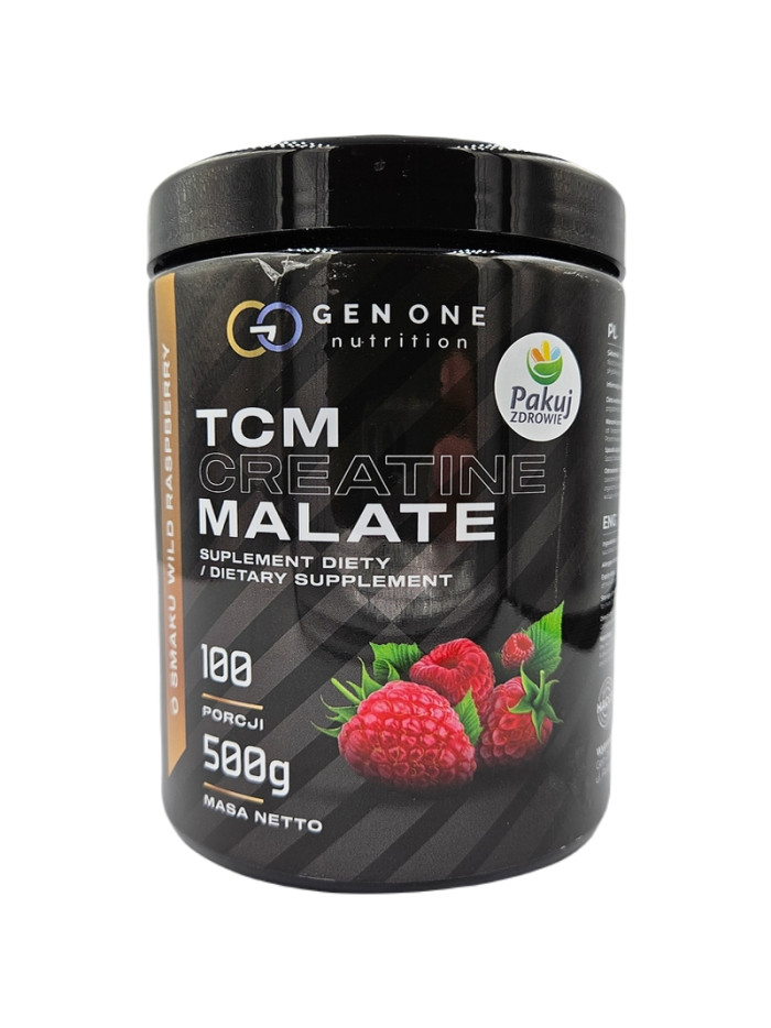 GEN ONE TCM Creatine Malate 500 g malina w sklepie Pakuj ZDROWIE Gdańsk Wrzeszcz