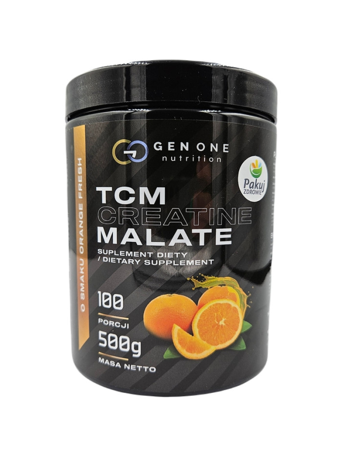 GEN ONE TCM Creatine Malate 500 g pomarańcz w sklepie Pakuj ZDROWIE Gdańsk Wrzeszcz