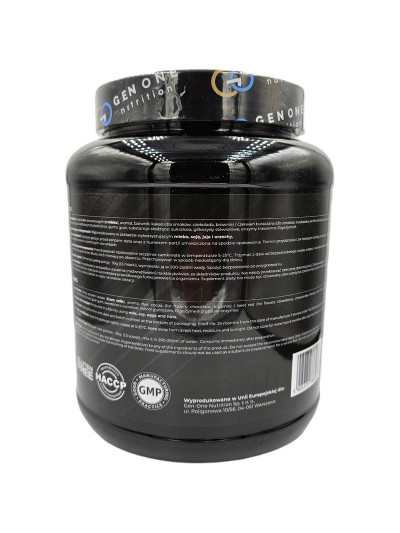 Tył GEN ONE Isolate Lactose Free 900 g lody waniliowe w sklepie Pakuj ZDROWIE Gdańsk Wrzeszcz