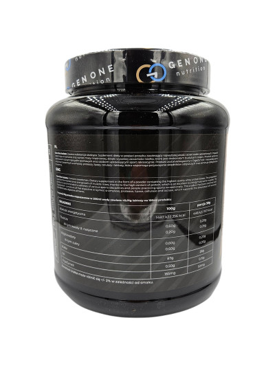 Skład GEN ONE Isolate Lactose Free 900 g lody waniliowe w sklepie Pakuj ZDROWIE Gdańsk Wrzeszcz