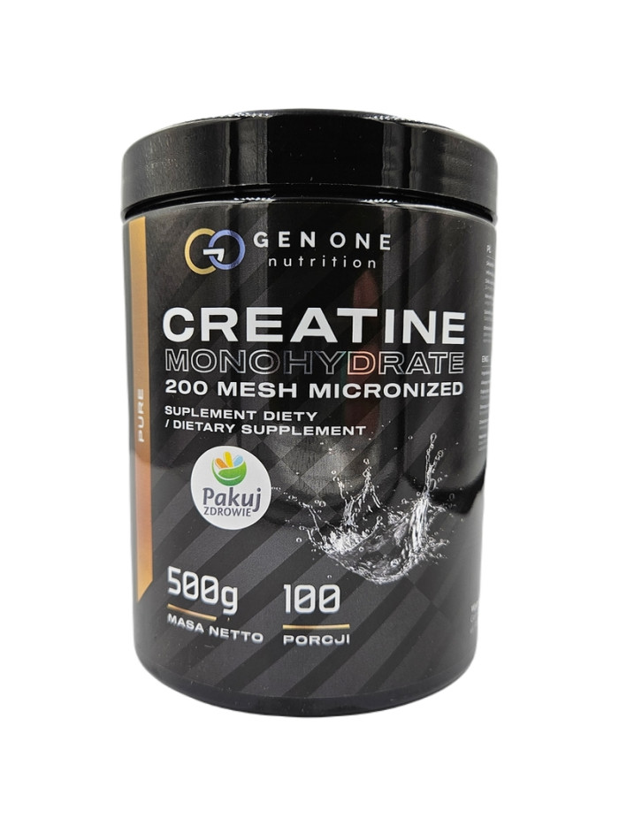 GEN ONE Creatine Monohydrate 500g naturalny w sklepie Pakuj ZDROWIE Gdańsk Wrzeszcz