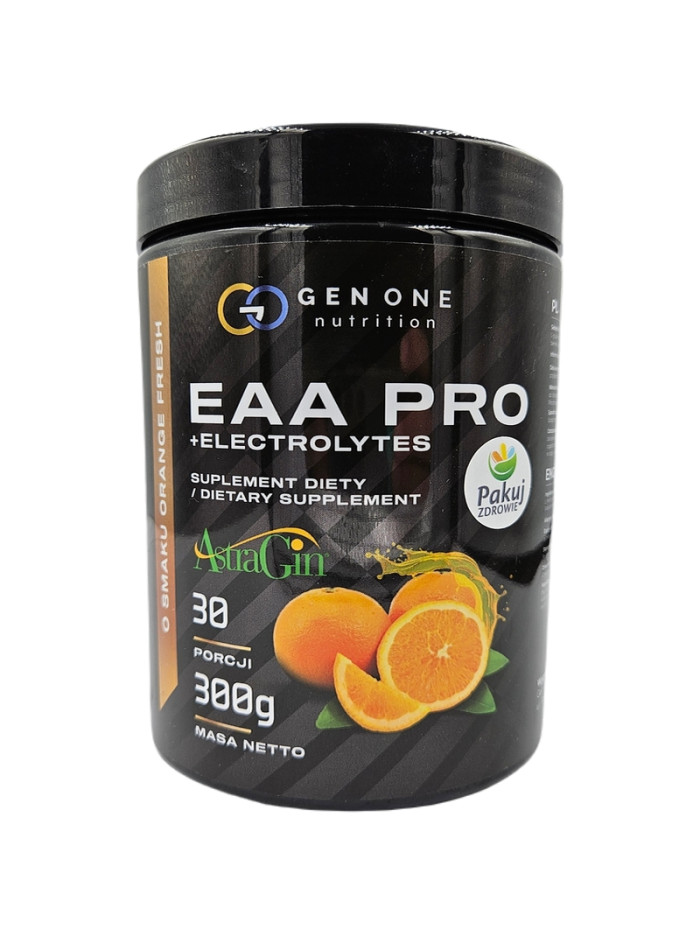 GEN ONE EAA Pro+Electrolytes 300g pomarańcz w sklepie Pakuj ZDROWIE Gdańsk Wrzeszcz