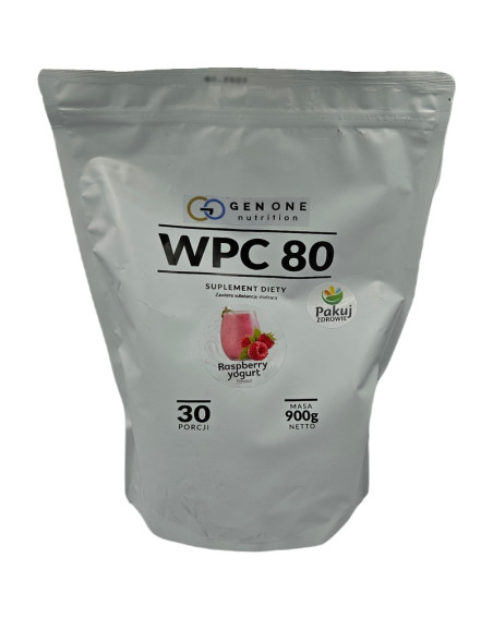 GEN ONE WPC 80 900g jogurt malinowy w sklepie Pakuj ZDROWIE Gdańsk Wrzeszcz