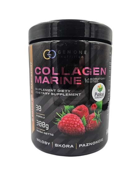 GEN ONE Collagen Marine 300 g malina w sklepie Pakuj ZDROWIE Gdańsk Wrzeszcz