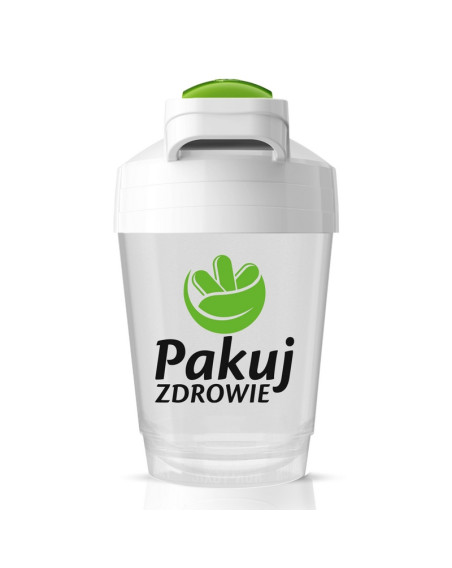 Szejker Pakuj ZDROWIE Premium 400 ml biały w sklepie Pakuj ZDROWIE Gdańsk Wrzeszcz