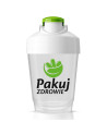 Tył Szejker Pakuj ZDROWIE Premium 400 ml biały w sklepie Pakuj ZDROWIE Gdańsk Wrzeszcz