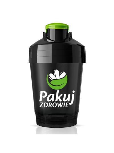 Tył Szejker Pakuj ZDROWIE Premium 400 ml czarny w sklepie Pakuj ZDROWIE Gdańsk Wrzeszcz