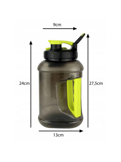 Wymiary HIRO.LAB Water Jug 1,89l czarny w Pakuj ZDROWIE Gdańsk Wrzeszcz