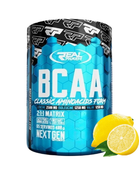 REAL PHARM BCAA Instant 400 g cytryna w Pakuj ZDROWIE Gdańsk Wrzeszcz