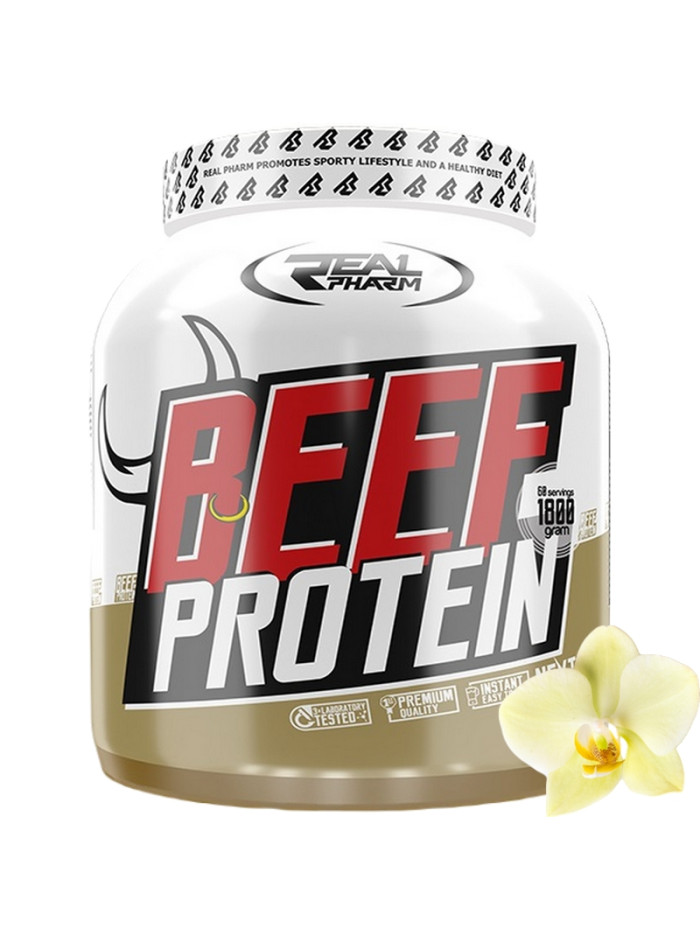 REAL PHARM Beef Protein 1800 g wanilia w Pakuj ZDROWIE Gdańsk Wrzeszcz