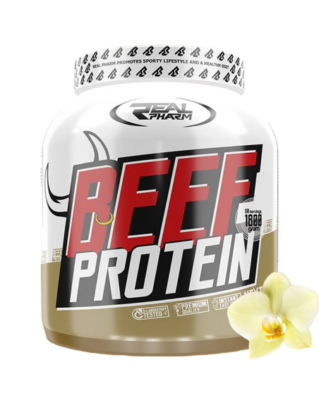 REAL PHARM Beef Protein 1800 g wanilia w Pakuj ZDROWIE Gdańsk Wrzeszcz