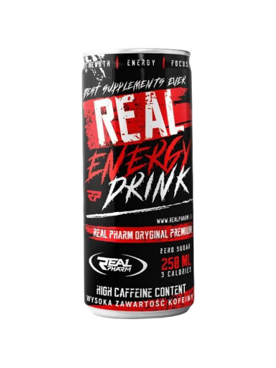 REAL PHARM Energy Drink ZERO 250 ml w Pakuj ZDROWIE Gdańsk Wrzeszcz