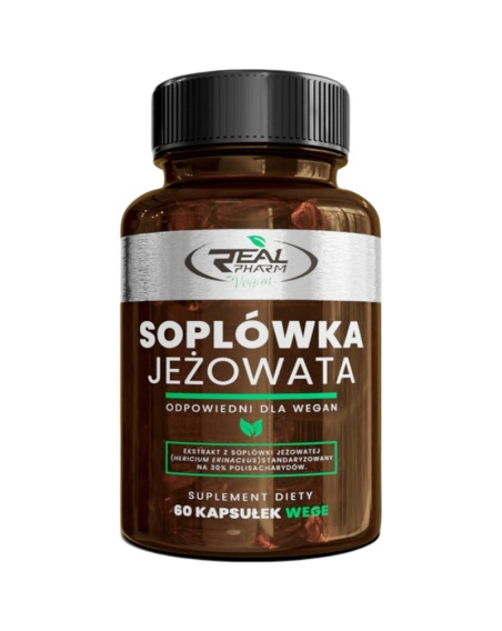 REAL PHARM Soplówka Jeżowata 60 vcaps w Pakuj ZDROWIE Gdańsk Wrzeszcz