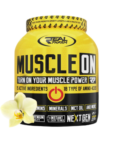 REAL PHARM Muscle ON 2270 g wanilia w Pakuj ZDROWIE Gdańsk Wrzeszcz