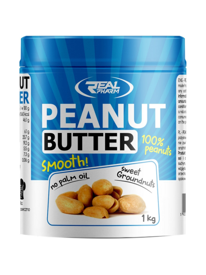 REAL PHARM Peanut Butter 1000 g Smooth w Pakuj ZDROWIE Gdańsk Wrzeszcz