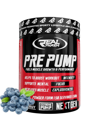 REAL PHARM Pre Pump 500 g jagoda w Pakuj ZDROWIE Gdańsk Wrzeszcz