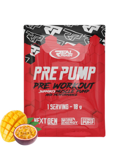 REAL PHARM Pre Pump 10 g mango-marakuja w Pakuj ZDROWIE Gdańsk Wrzeszcz
