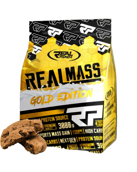REAL PHARM Real Mass Gold Edition 3000 g ciastko w Pakuj ZDROWIE Gdańsk Wrzeszcz