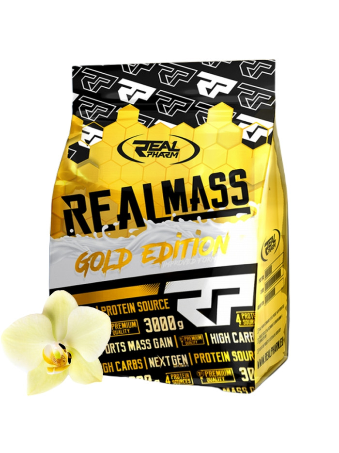 REAL PHARM Real Mass Gold Edition 3000 g wanilia w Pakuj ZDROWIE Gdańsk Wrzeszcz