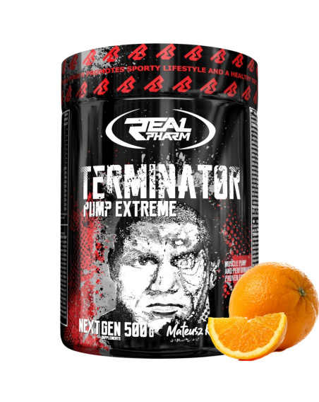 REAL PHARM Terminator Pump Extreme 500 g pomarańcz w Pakuj ZDROWIE Gdańsk Wrzeszcz