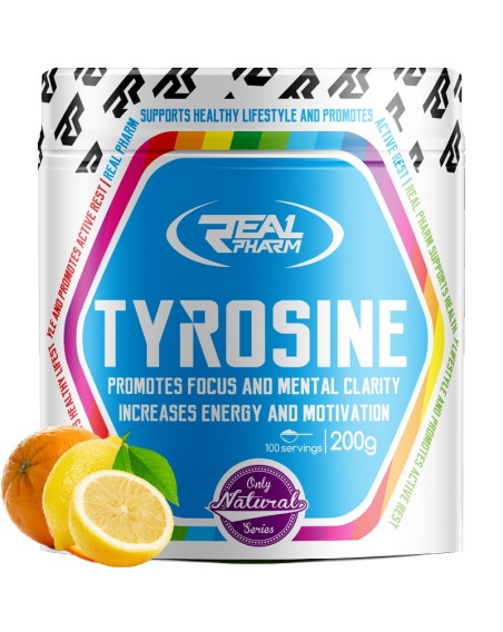 REAL PHARM Tyrosine 200 g cytryna-pomarańcz w Pakuj ZDROWIE Gdańsk Wrzeszcz