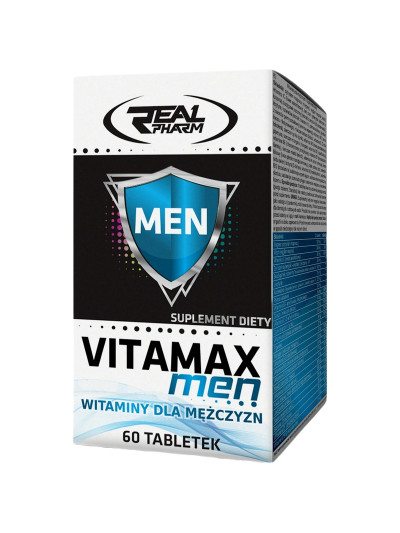 Kartonik REAL PHARM Vitamax MEN 60 tabs w Pakuj ZDROWIE Gdańsk Wrzeszcz