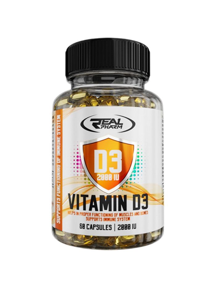 REAL PHARM Vitamin D3 2000IU 60 caps - 1