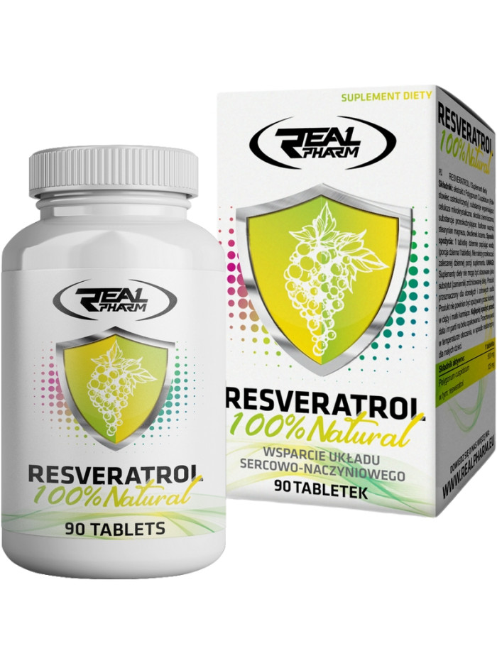 REAL PHARM Resveratrol 90 tabs w Pakuj ZDROWIE Gdańsk Wrzeszcz