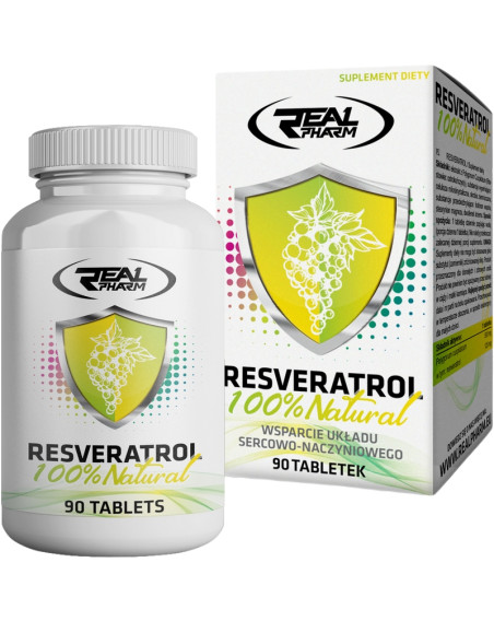 REAL PHARM Resveratrol 90 tabs w Pakuj ZDROWIE Gdańsk Wrzeszcz