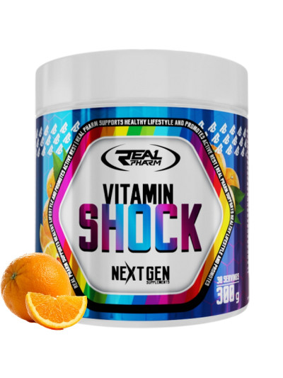 REAL PHARM Vitamin Shock 300 g pomarańcz w Pakuj ZDROWIE Gdańsk Wrzeszcz