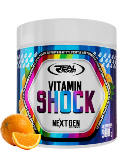 REAL PHARM Vitamin Shock 300 g pomarańcz w Pakuj ZDROWIE Gdańsk Wrzeszcz