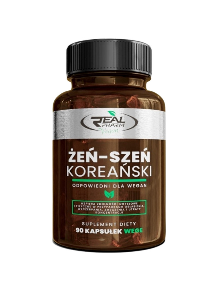 REAL PHARM Żeń-szeń Koreański 90 vcaps w Pakuj ZDROWIE Gdańsk Wrzeszcz