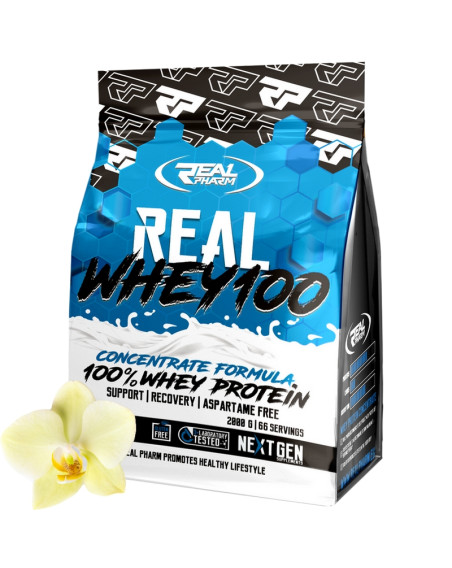 REAL PHARM Real Whey 100 2000 g wanilia w Pakuj ZDROWIE Gdańsk Wrzeszcz